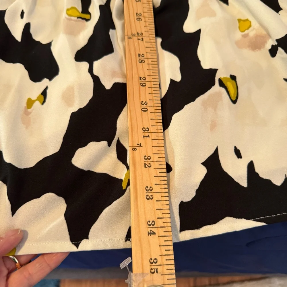 Nine West Button Front Ruffle Hem Dress, Size XL - Picture 11 of 11